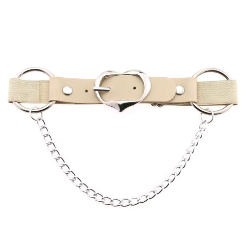 Ceinture De Jambe Punk En Forme De Coeur Pour Femmes Et Filles, Harnais De Cuisse, Accessoires De Cosplay Goth, Bijoux Harajuku Egirl