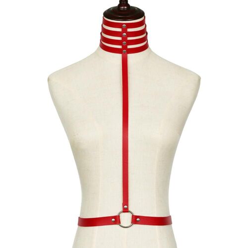 Chaîne De Corps En Cuir Pu Sfp Pour Femme, Bondage, Fête Gothique, Mode, Licou, Tenues De Festival, Accessoires De Bijoux Punk