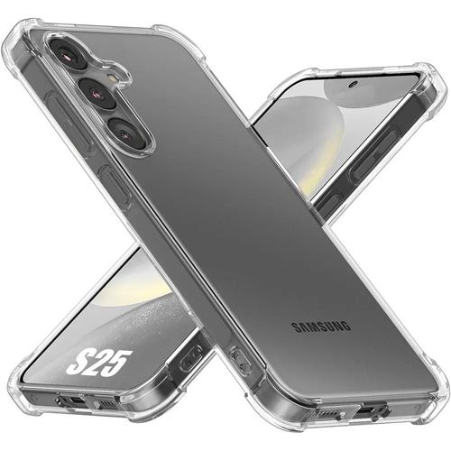 Coque Pour Samsung Galaxy S25 - Silicone Antichoc Anti Rayures Transparent Slim Coins Renforcés - E.F.Connection