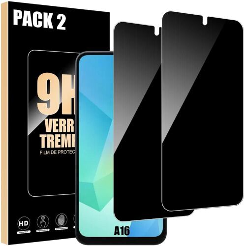 2 Pièces Verre Trempé Anti Espion pour Samsung Galaxy A16 5G/4G - Installation Facile - E.F.Connection