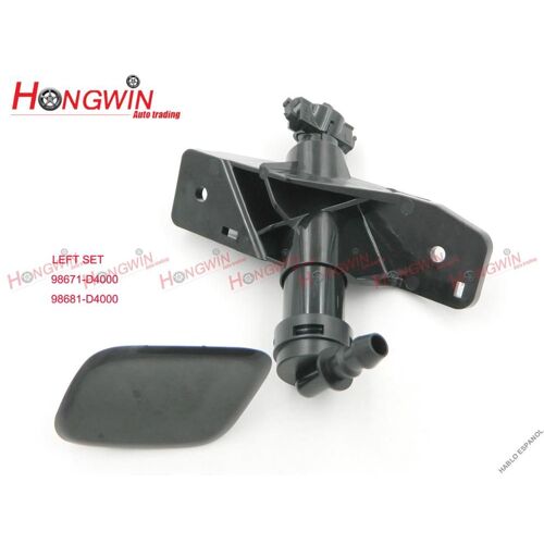 Gauche Set Buse De Pulvérisation D'eau Pour Phares, 98671-D4000 & 98672-D4000 + 98682-D4000 & 98681-D4000 Capuchon Pour Kia Optima K5 2015 2016 2017 98671d400 Nipseyteko