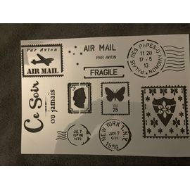 Pochoir « Courrier »