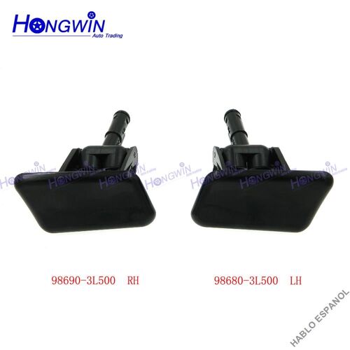 Set Couvercle De Protection Des Phares Avant, Buse De Lavage, Pour Hyundai Kia Nipseyteko