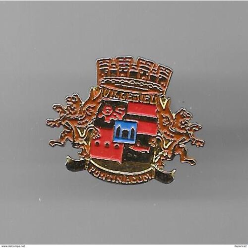 Pins Villes Villedieu Pontigniacom Blason Armoiries