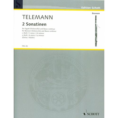 Georg Philipp Telemann 2 Sonatinen Pour: Fag Vc Bc