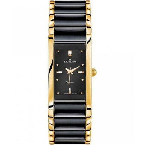 Dugena - 4460591 - Montre Homme - Quartz - Analogique - Bracelet Céramique Noir