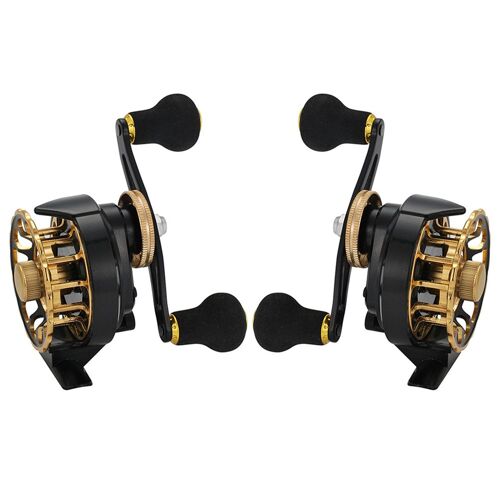 Moulinet De Pêche Radeau En Métal, Équipement Portable, Ratio De Vitesse 3.6/1, Roulement 6 + 1, Pour L'Hiver, Sur Glace
