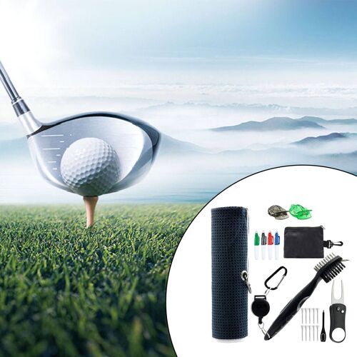 Kit D'Outils De Brosse Pour Club De Golf, Fils Nylon Pliable, Outil De Réparation Avec Rainure, Nettoyeur Avec Pointe Pour Marqueur De Ligne De Balle, Accessoires