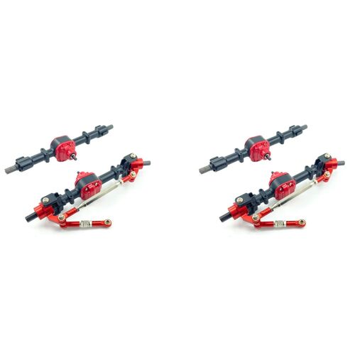 2x Essieu Et Arrière De Voiture Télécommande Pour Mn D90 D91 D96 D99s Mn90 Mn96 Mn99 Mn99s, Noir