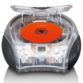 Radio portable avec lecteur CD SCD-24TR Transparent