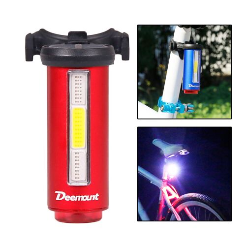 Feu Arrière Led Léger Et Étanche Pour Vélo Tout Terrain, 7 Modes D'Éclairage, Détection De Freinage, Accessoires De Sécurité