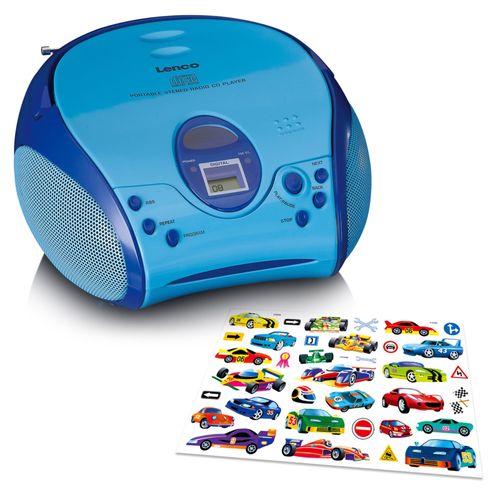Radio portable avec lecteur CD SCD-24BU kids Bleu