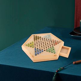 Jeu De Dames Chinois Classique Avec 60 Pièces De Billes Colorées, Fête En Famille, Jeu De Société De Voyage, Cadeau Pour Enfants