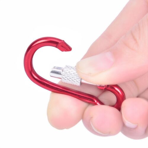 Mousqueton À Pression En Alliage D'Aluminium, Accessoires D'Escalade, Anneau En D, Clip De Porte-Clés, Crochet D'Alpinisme Pour Camp De Randonnée