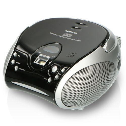 Radio portable avec lecteur CD SCD-24 Black/Silver Noir-Argent