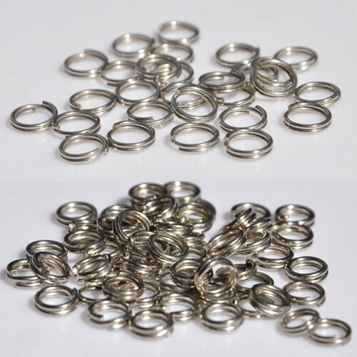 Anneaux Fendus En Acier Inoxydable, 50 Pièces, Pour Leurres De Pêche Vierges, Appâts Durs À Manivelle, Matériel De Pêche, 6mm, 7mm, 8mm 1, Vente En Gros