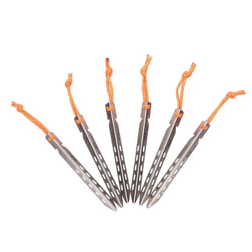 1 Pièces Titane Tente Pieu Titane Tente Peg V Forme Titane Spike Coupe-Vent Titane Tente Ongles Accessoires Camping En Plein Air