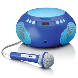 Radio portable/lecteur CD avec microphone SCD-620BU Bleu