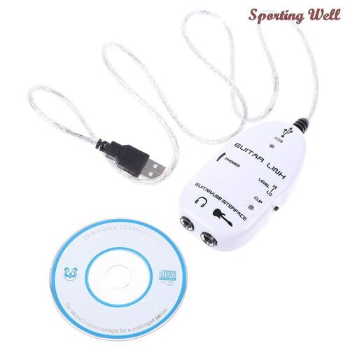 Câble De Guitare Électrique, Adaptateur D'Interface Usb, Pour Pc, Accessoires D'Enregistrement De Musique Pour Joueurs De Guitare