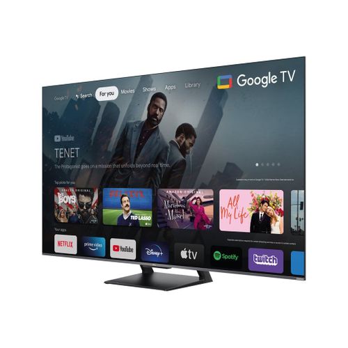 TCL 65C735 - 65" TV LCD rétro-éclairée par LED - QLED - Smart TV - Google TV - 4K UHD (2160p) 3840 x 2160 - HDR - Quantum Dot - Titane brossé
