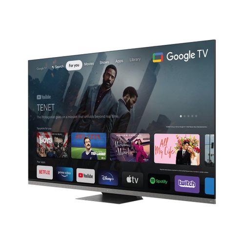 TCL 65C935 - 65" TV LCD rétro-éclairée par LED - QLED - Smart TV - Google TV - 4K UHD (2160p) 3840 x 2160 - HDR - Quantum Dot - Titane brossé