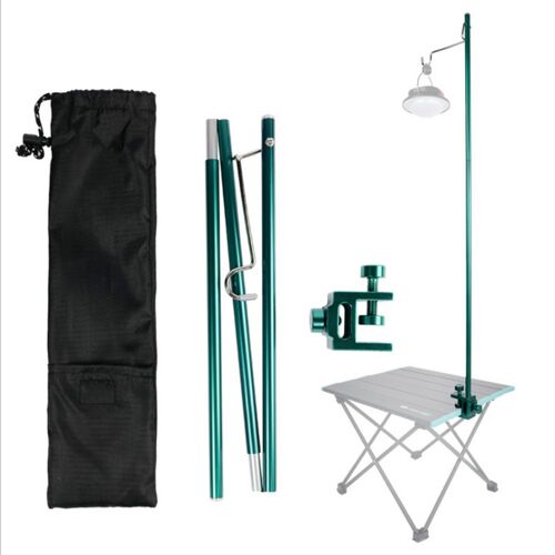 Poteau De Lampe Pliant Détachable D'extérieur, Pour Tente De Camping, Support De Lampe À Verrouillage Rapide, Trekking, Randonnée, Trail, Bâton De Marche