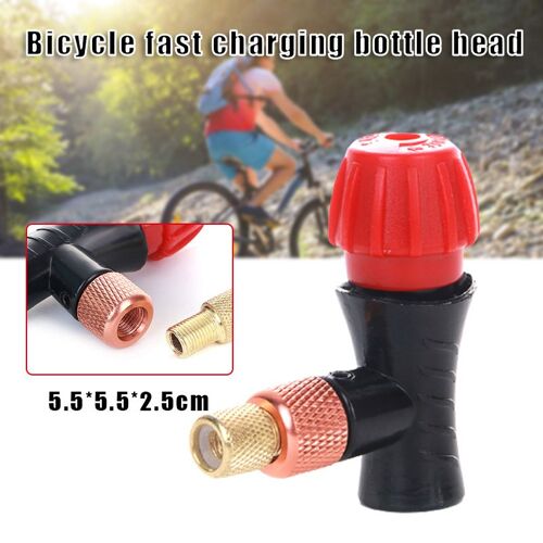 Tête De Pompe À Air Pour Vélo, Pour Bouteille De Co2, Gonfleur D'air Rapide Pour Vélo De Route Et De Montagne, Accessoire N66, Offre Spéciale