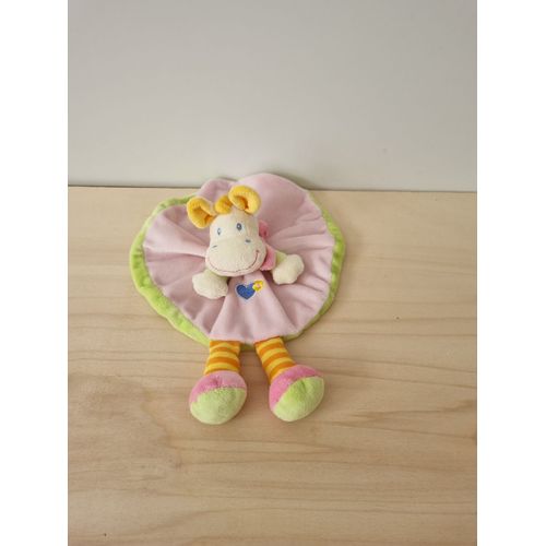 Doudou Cheval Rose Coeur Nicotoy