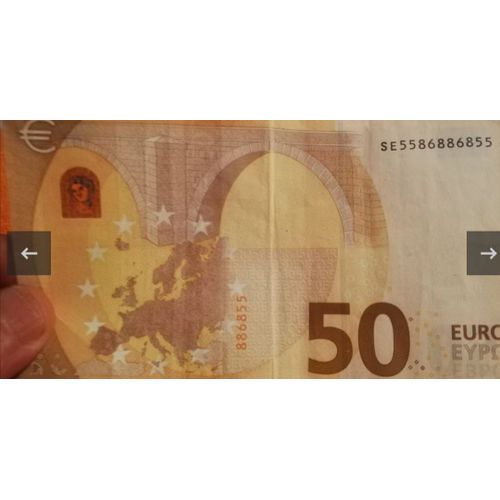 Billet 50€ Palindrome