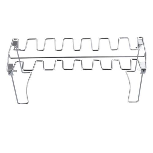 Grille De Rôtissage Verticale En Acier Inoxydable, Support Pour Fumeur De Barbecue, Accessoires De Camping Sûrs, Rôtissoire Pour Barbecue D'extérieur V8k8
