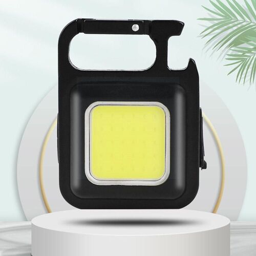 Mini Lampe De Poche Portable À Led, Porte-Clés, Rechargeable Par Usb, Idéale Pour Le Travail, Le Camping, Les Activités En Plein Air, Petit Format, Liège I5e3