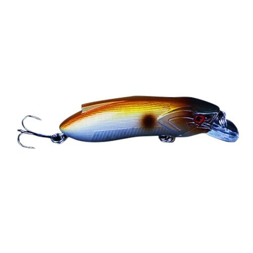 Leurre Méné Rigide Coulant Avec Hameçon Triple, Appât Artificiel Wobbler Idéal Pour La Pêche Au Bar Ou Au Brochet, Crankbait, 8cm, 14g