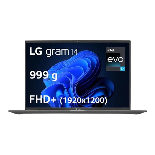 LG gram 14Z90R-G.AP79F - 14" Core i7 I7-1360P 16 Go RAM 1 To SSD Gris AZERTY