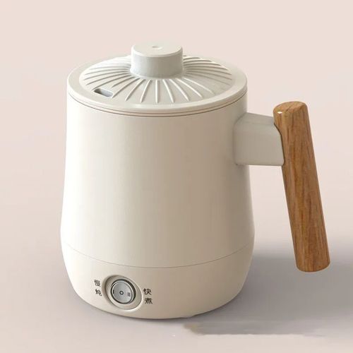 Mini cuiseur à riz électrique antiadhésif,bouilloire de voyage,tasse chauffante,bouilloire de santé portable,cuisinière rapide,600ml,220V - Type White
