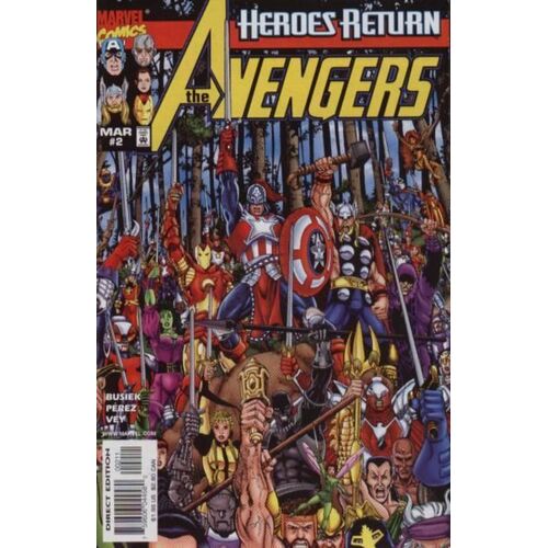 Avengers # 2 ( George Perez , V.O. 1998 ) ** Once An Avenger Part 2 Of 3 **