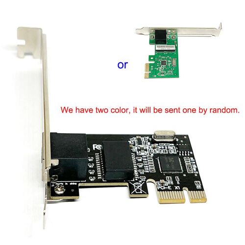 1 PCS - Carte réseau Gigabit Ethernet PCI Express PCI E, 10 Mbps, 100 Mbps, 1000Mbps, adaptateur LAN, port RJ45, RTL811/s, pilote gratuit pour PC de bureau Win7
