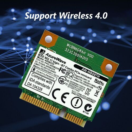 Carte sans fil AR5B225 pour ordinateur de bureau, 2 en 1, Compatible avec Bluetooth, 2.4Ghz, 300M, Mini PCI-E, connecteur WiFi, accessoires, nouveauté