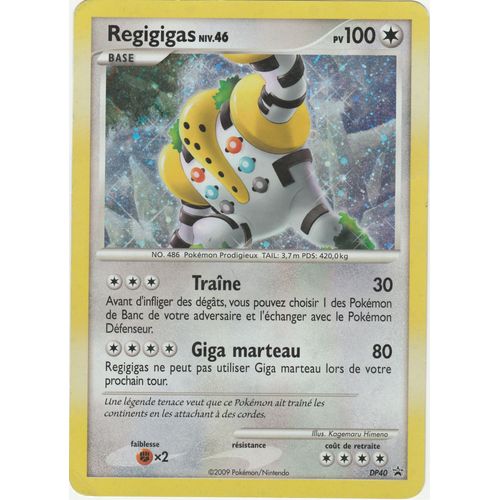 Regigigas Géante N°Dp40 Promo Black Star