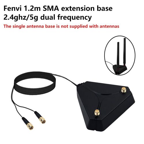 Base d'antenne - Adaptateur réseau WiFi sans fil, carte Wi Fi 6E, Intel AX210, bande Tir, 2.4G, 5G, 6 mesurz, 5374M, BT 5.2, AX200 PCIe, PCI Express Wlan