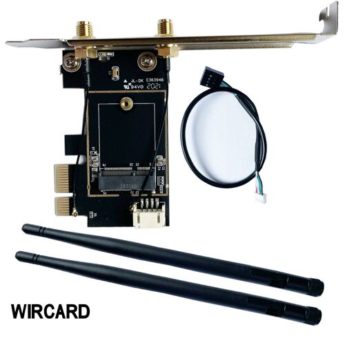Adaptateur de carte réseau sans fil PCIE, M2 NGFF, convertisseur Bluetooth pour bureau, Wi Fi 8260, 8265NGW, AX200, 9260, 7265