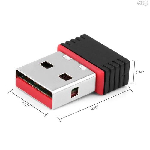 Mini - Comfast Mini adaptateur WiFi sans fil USB 7601, avec pilote CD, 150Mbps, stérilisation de carte réseau LAN, 11b/g/n, pour ordinateur de bureau