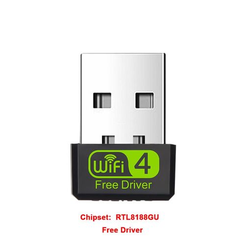 RTL8188GU - Mini Adaptateur Wifi Usb Sans Fil, 150 Mbps, Pilotes Gratuits, Dongle Pour Pc, Carte Réseau, Récepteur Ethernet