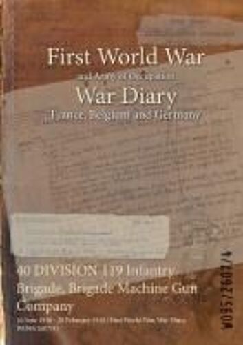 40 Division 119 Infantry Brigade, Brigade Machine Gun Company