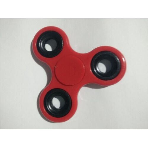 Lot De 8 Pieces Fidget Cube Hand Tri Spinner Plastique Rouge Widget Focus Relaxation Anti Stress Décompression Détente Travail Jeu Eveil Toupie Adulte Enfant