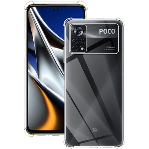 Coque Xiaomi Poco X4 Pro 5g Souple Transparente Flexible Bumper En Gel Tpu Silicone Invisible Antichoc Avec Bords Renforcés - Accessoires Pochette Case