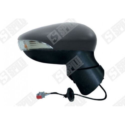 Rétroviseur Droit Electrique Avec Dégivrage A Peindre 5 Pins Avec Clignotant - Ford Fiesta 1.4 Lpg 06/2008-05/2012