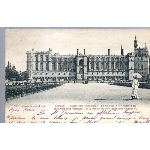 Carte Postale De Saint-Germain En Laye (Yvelines) Le Château : Façade Vers L' Esplanade