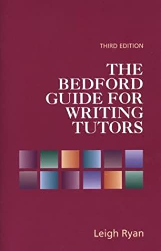The Bedford Guide For Writing Tutors