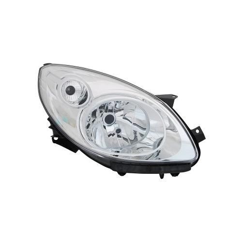 Phare Droit Avec Clignotant H4 Avec Moteur Elect. Chrome Pour Renault Twingo