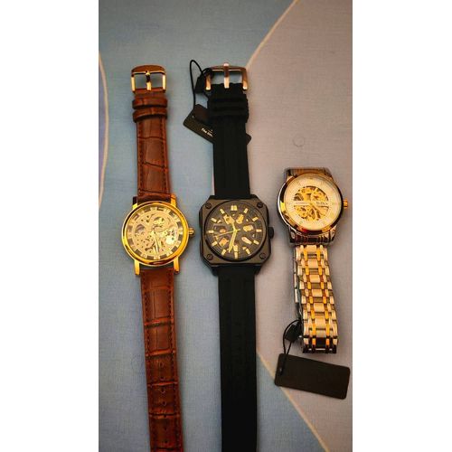 Lot De Deux Montres Automatiques Homme+1 Mécanique A Remontage Manuel